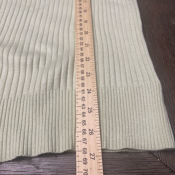 Merona Womens Plus Size XL green Ribbed Knit V Neck Sweater - Picture 7 of 8